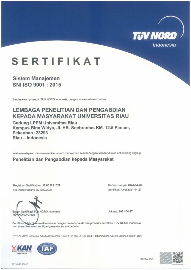 LPPM Raih Sertifikat ISO 9001:2015 Dalam Menerapkan Sistem Manajemen ...