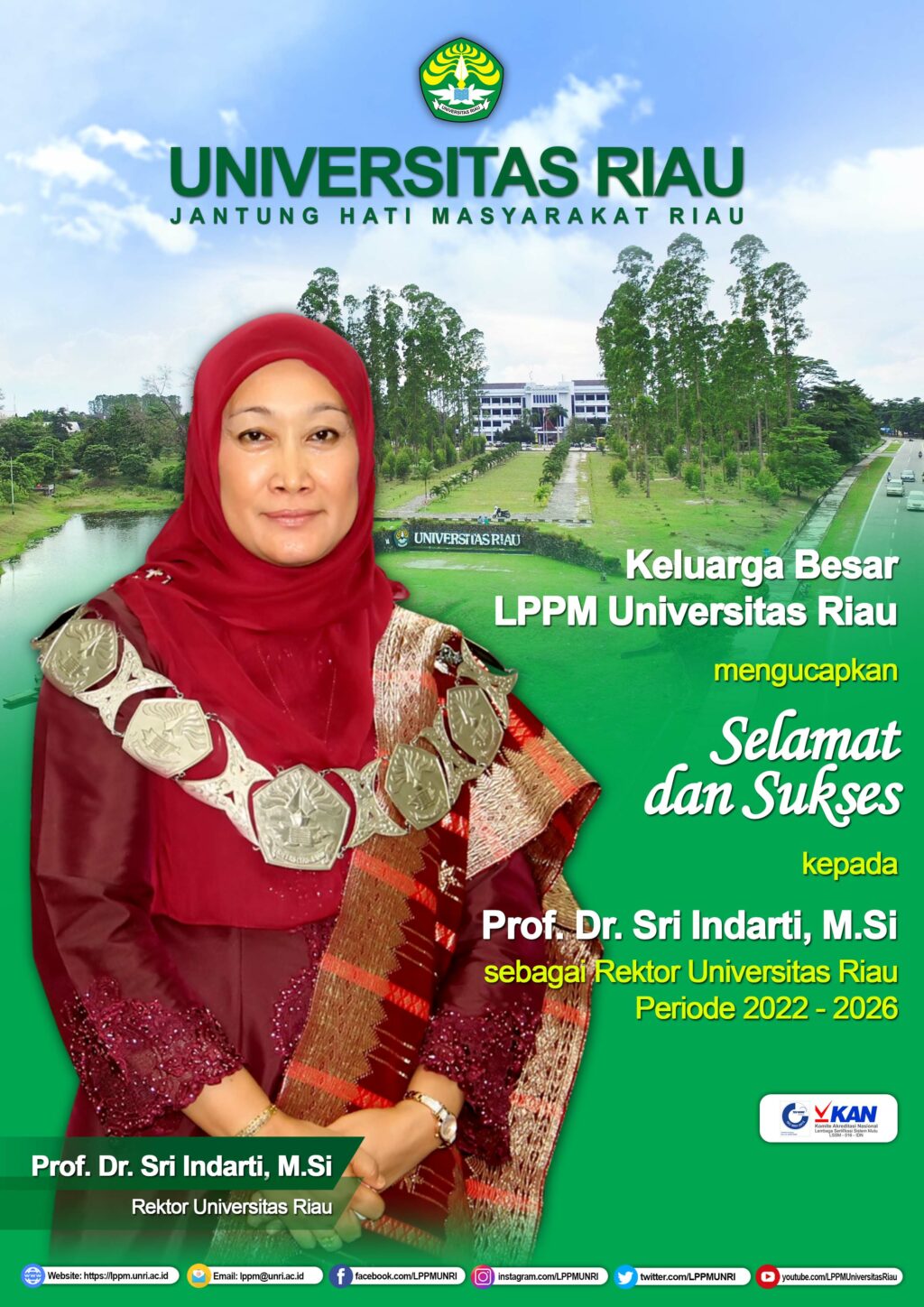 LPPM Universitas Riau Ucapkan Selamat Dan Sukses Atas Dilantiknya ...