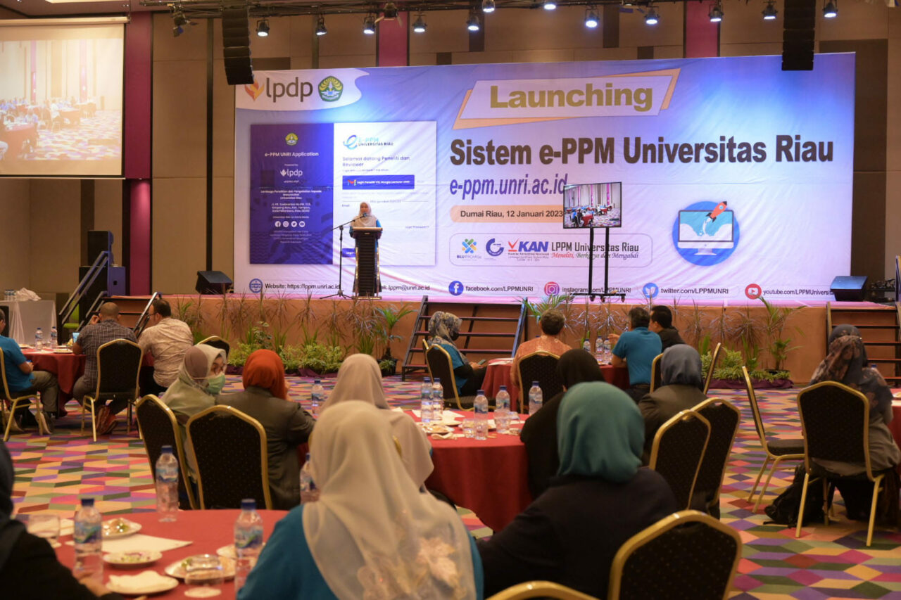 Launching Sistem E-PPM Universitas Riau - LPPM Universitas Riau