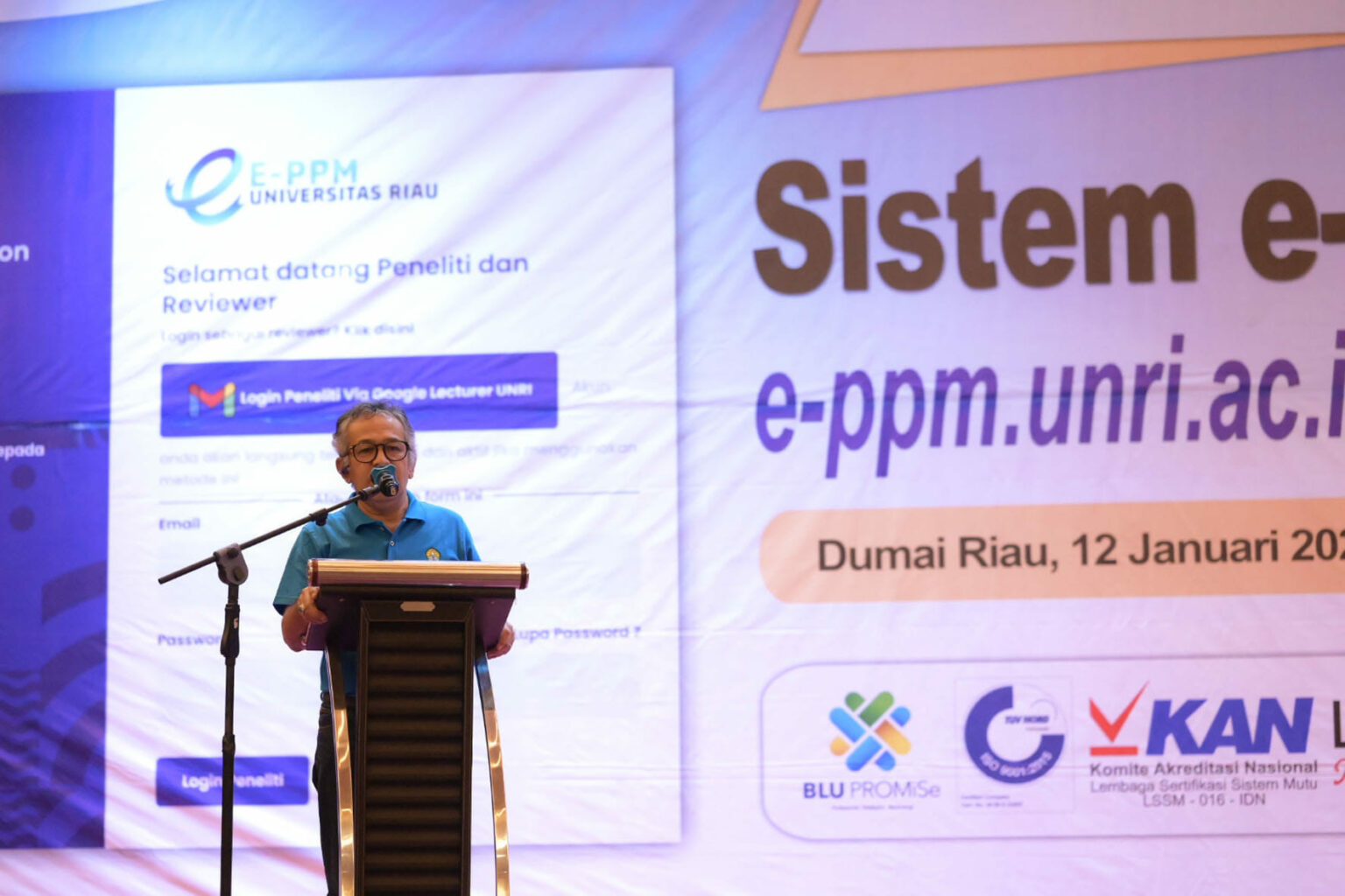 Launching Sistem E-PPM Universitas Riau - LPPM Universitas Riau